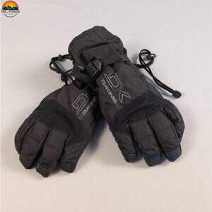 Dakine Winter Wrist Gloves Black Adjustable Strap Waterproof Snowboard Men's M
